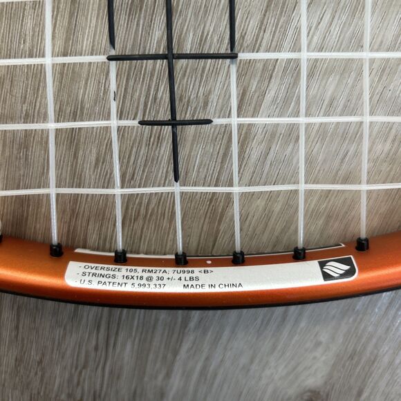 Ektelon Energy Powerfan Racquetball Racquet Power Level 900 Oversize 105 w/ Bag - Picture 5 of 10